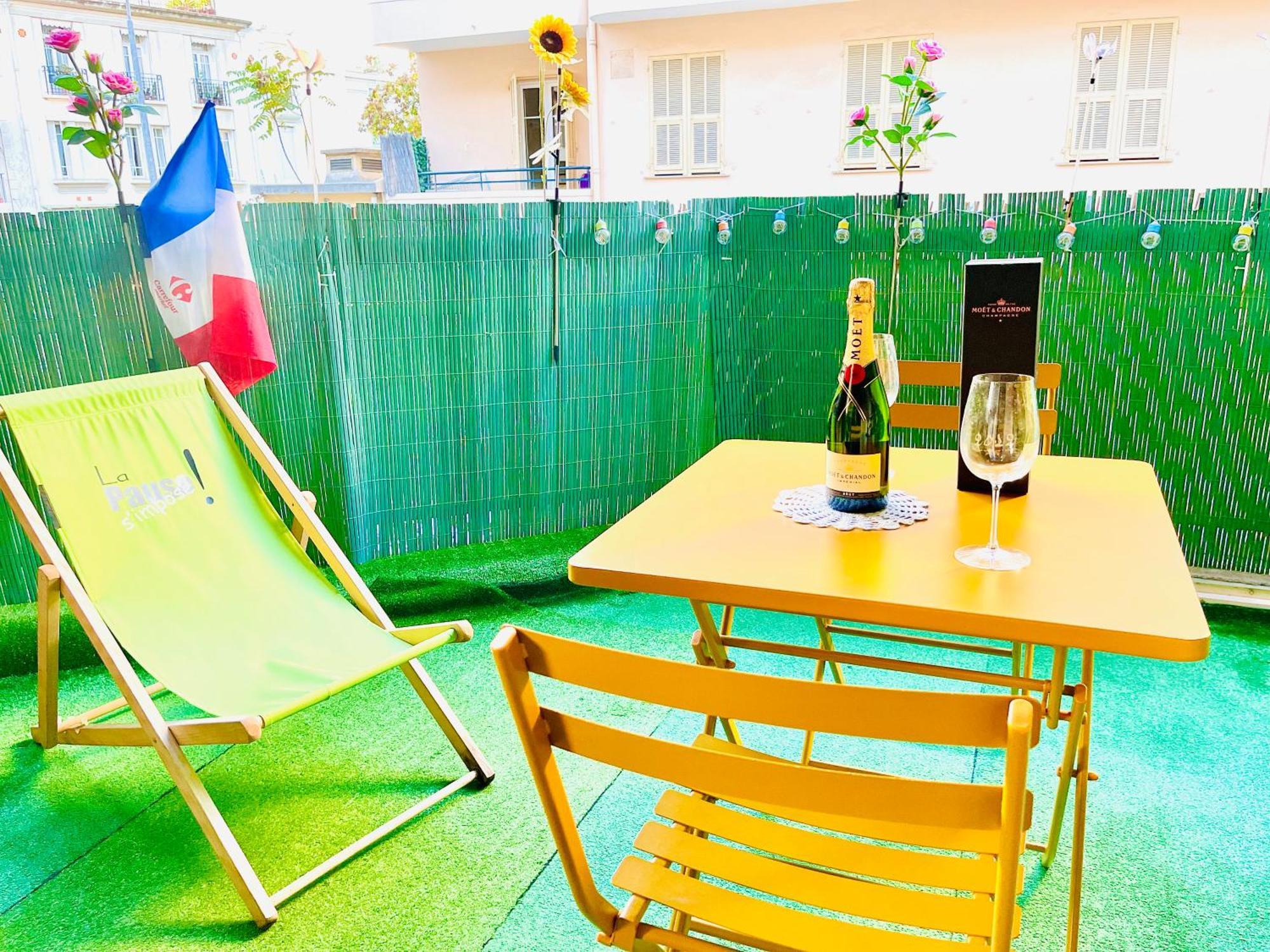 Confortable Studio A Nice Centre Cote Plage Bel Terrasse Paddle Zewnętrze zdjęcie